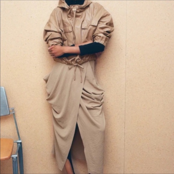 NWT Zara Draped Wrap Skirt - Picture 3 of 12